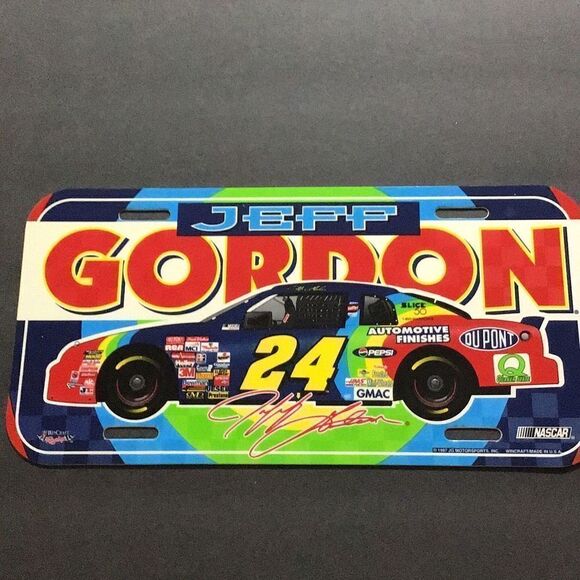 License plate, Jeff Gordon decorative tag - Picture 1 of 1
